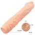 Baile Barbara - realistisk dildo vibrator - 22,5 cm - naturfarvet