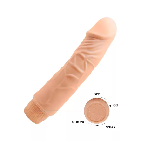 Baile Barbara - realistisk vibrator - 19,5cm - naturfarvet