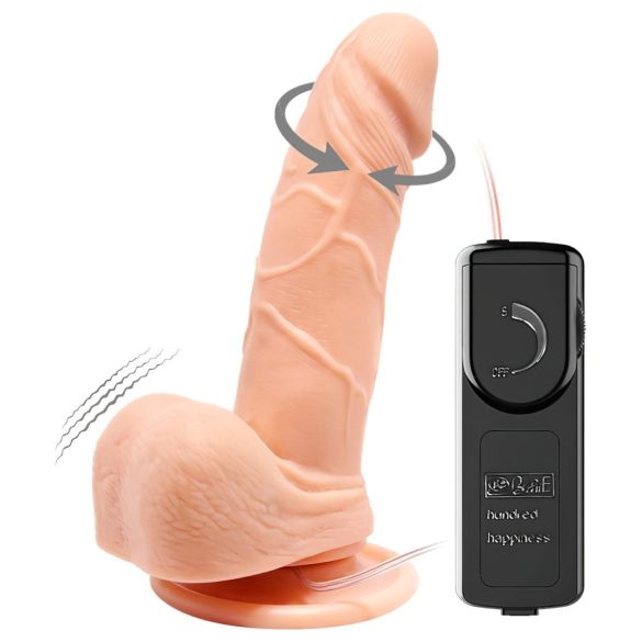 Baile Barbara Mark - realistisk roterende vibrator - 15cm - natur