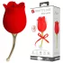 Pretty Love Rose Lover - klitorisvibrator med tungefunktion - 2i1 - rød
