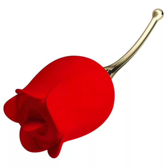 Pretty Love Rose Lover - klitorisvibrator med tungefunktion - 2i1 - rød