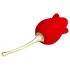 Pretty Love Rose Lover - klitorisvibrator med tungefunktion - 2i1 - rød