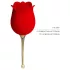Pretty Love Rose Lover - klitorisvibrator med tungefunktion - 2i1 - rød