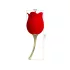 Pretty Love Rose Lover - klitorisvibrator med tungefunktion - 2i1 - rød