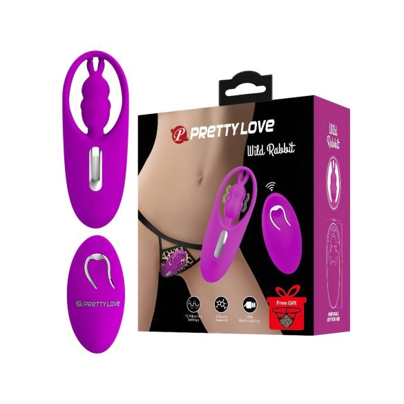 Pretty Love Wild Rabbit - rabbit vibrator med klitorisstimulator - pink
