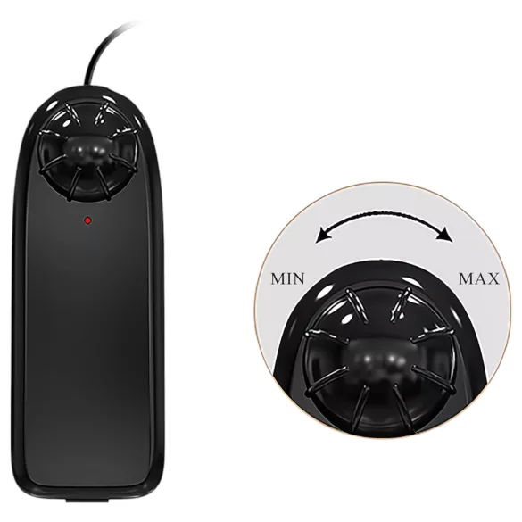 Baile Zebulon - realistisk vibrator med testikler - 19cm - hudfarvet