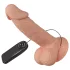 Baile Zebulon - realistisk vibrator med testikler - 19cm - hudfarvet