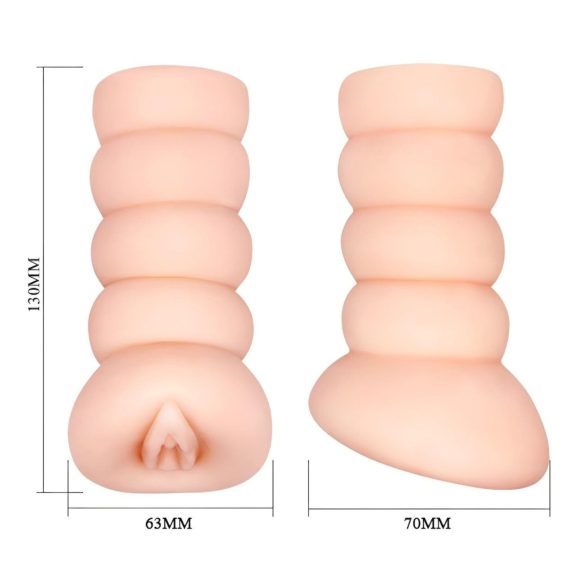 Crazy Bull - masturbator til mænd - vaginaformet - naturfarve