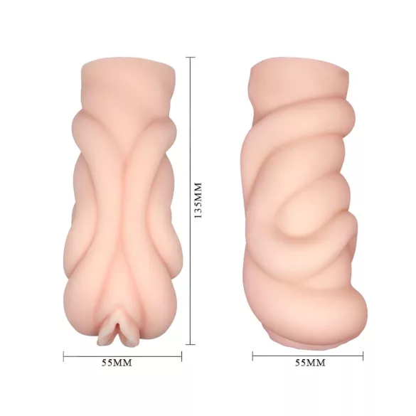 Crazy Bull - onaniemasturbator med vagina - realistisk - naturfarve