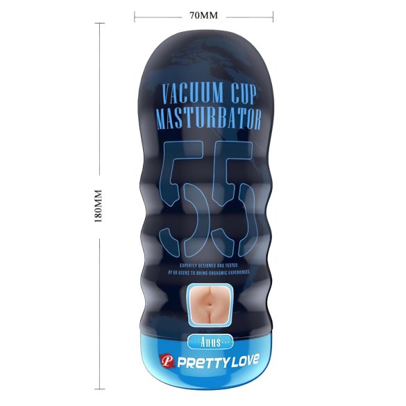 Pretty Love Vacuum Cup - livagtig numse masturbator (naturlig)