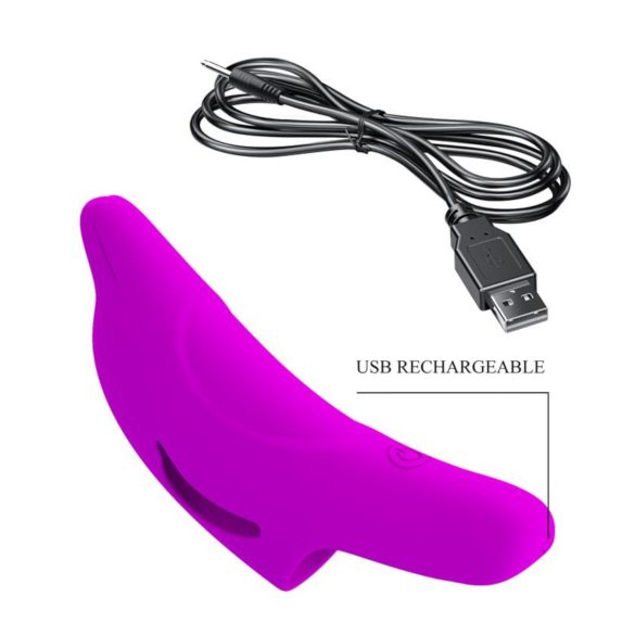 Pretty Love Delphini - finger vibrator med delfin - lilla