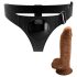 Pretty Love Harness - universal sele med dildo - 17 cm (sort)