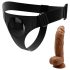 Pretty Love Harness - universal sele med dildo - 17 cm (sort)