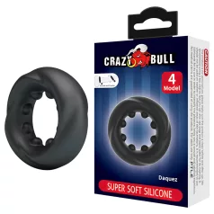 Crazy Bull - penisring med vibration - sort