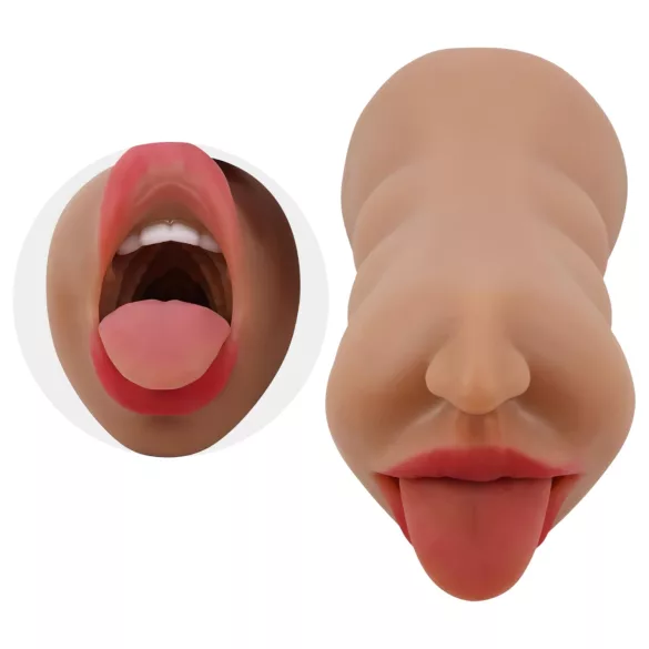 Crazy Bull - masturbator til mund og vagina - naturfarvet