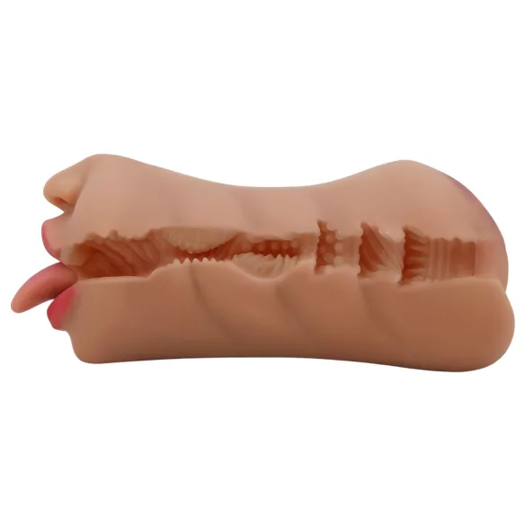 Crazy Bull - masturbator til mund og vagina - naturfarvet