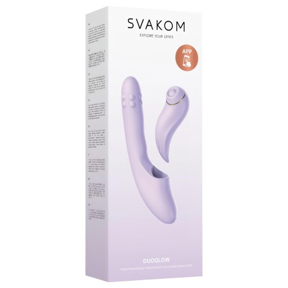 Svakom DuoGlow - smart G-punkt og klitorisstimulator vibrator (lilla)