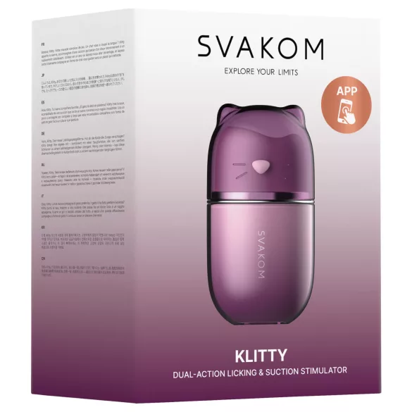 Svakom Klitty - App-styret suge- og slikkende klitorisstimulator