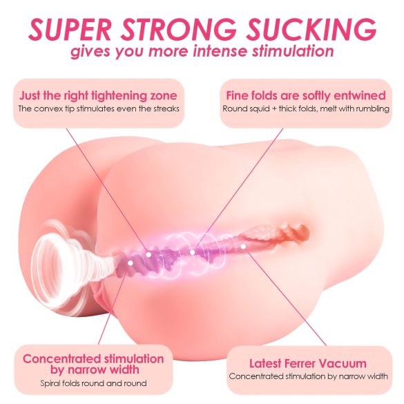 Vibeconnect - smart torso masturbator (natur)