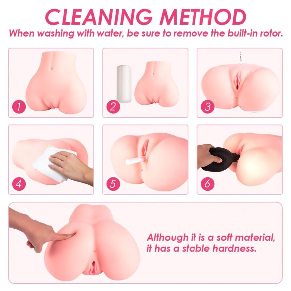 Vibeconnect - smart torso masturbator (natur)