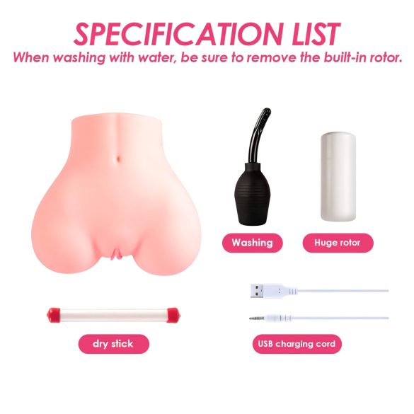 Vibeconnect - smart torso masturbator (natur)