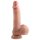 Realistisk dildo med sugekop og kugler - 18cm, natur.
