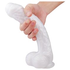   Sex HD Martin - dildo med sugekop og testikler - realistisk - hvid