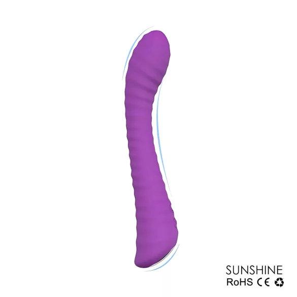 Sex HD Sunshine - G-punktsvibrator med riller - genopladelig - lilla