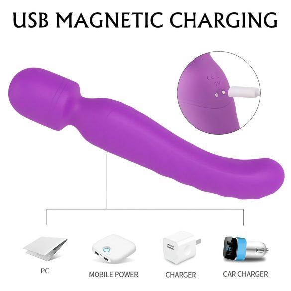 Sex HD Iris - vibrator med 2 motorer - varmefunktion - lilla