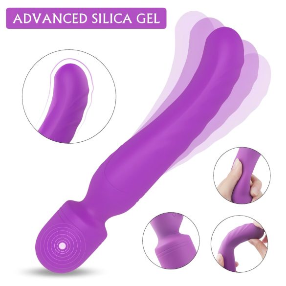 Sex HD Iris - vibrator med 2 motorer - varmefunktion - lilla