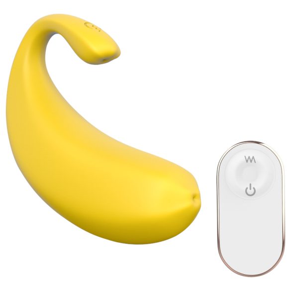 Sex HD - vibrerende æg med app styring - bananformet - gul