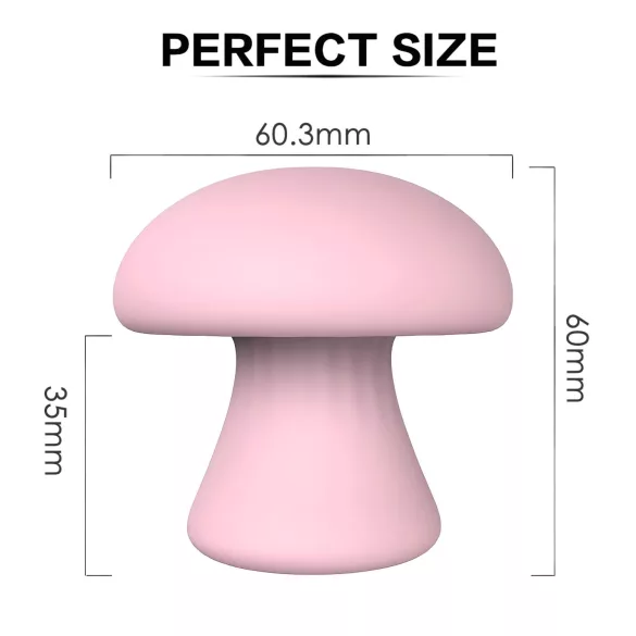 Magic Mushroom - genopladelig ansigtsmassager (pink)