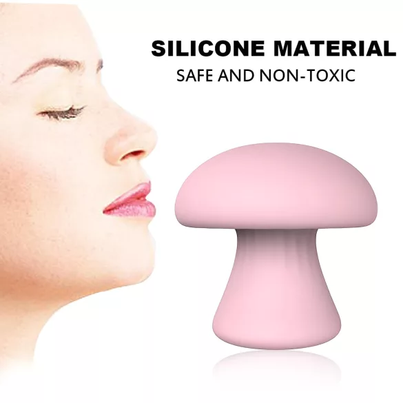 Magic Mushroom - genopladelig ansigtsmassager (pink)