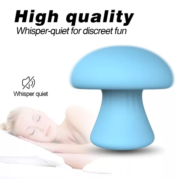 Magic Mushroom - genopladelig ansigtsvibrator (blå)