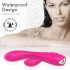 Sex HD Muses - vibrator med varme - genopladelig og vandtæt - pink