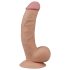 Lovetoy Ultra Soft - realistisk dildo - fleksibel - 21,5cm - natur