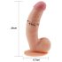 Lovetoy Ultra Soft - realistisk dildo - fleksibel - 21,5cm - natur
