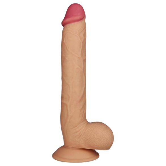 Lovetoy King-Sized - realistisk dildo med sugekop - 25cm - natur