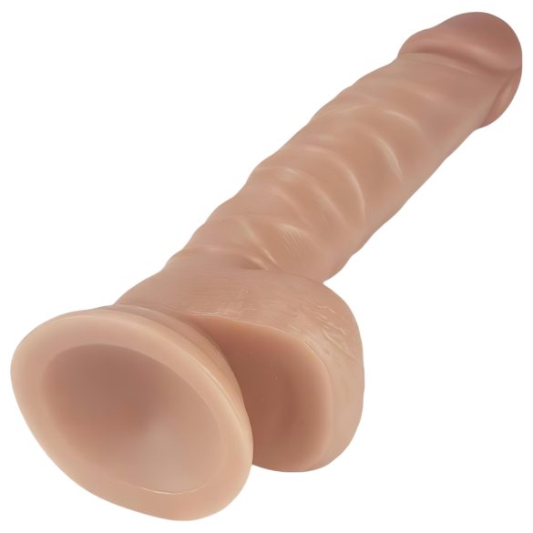 Lovetoy Real Extreme - dildo med sugekop - realistisk - 21cm - hudfarvet