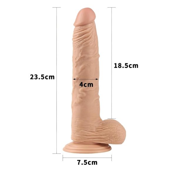 Lovetoy Real Extreme - dildo med sugekop - 24 cm