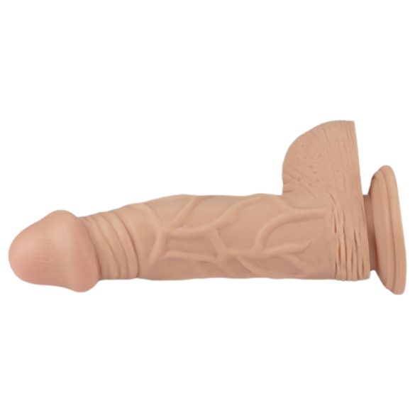 Lovetoy Real Extreme - dildo med sugekop - 23cm - natur