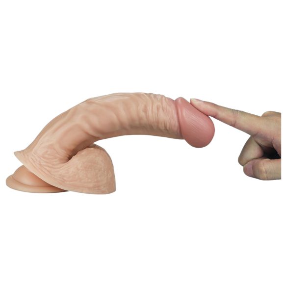 Lovetoy Real Extreme - g-punkt dildo - realistisk 21cm - natur