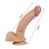 Lovetoy Real Extreme - g-punkt dildo - realistisk 21cm - natur