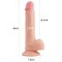 Lovetoy Nature Cock - realistisk dildo med sugekop - 21cm - natur