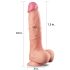 Lovetoy Nature Cock - realistisk dobbellags dildo - 25cm - natur