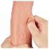 Lovetoy - realistisk dildo - dobbeltlag - 28cm natur