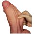 Lovetoy - dobbeltlags realistisk dildo - 26 cm (natur)