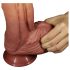 Lovetoy - dobbeltlags realistisk dildo - 26 cm (natur)