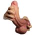 Lovetoy - dobbeltlags realistisk dildo - 26 cm (natur)