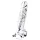 Lovetoy Flawless Clear - dildo med sugekop - 19 cm (gennemsigtig)